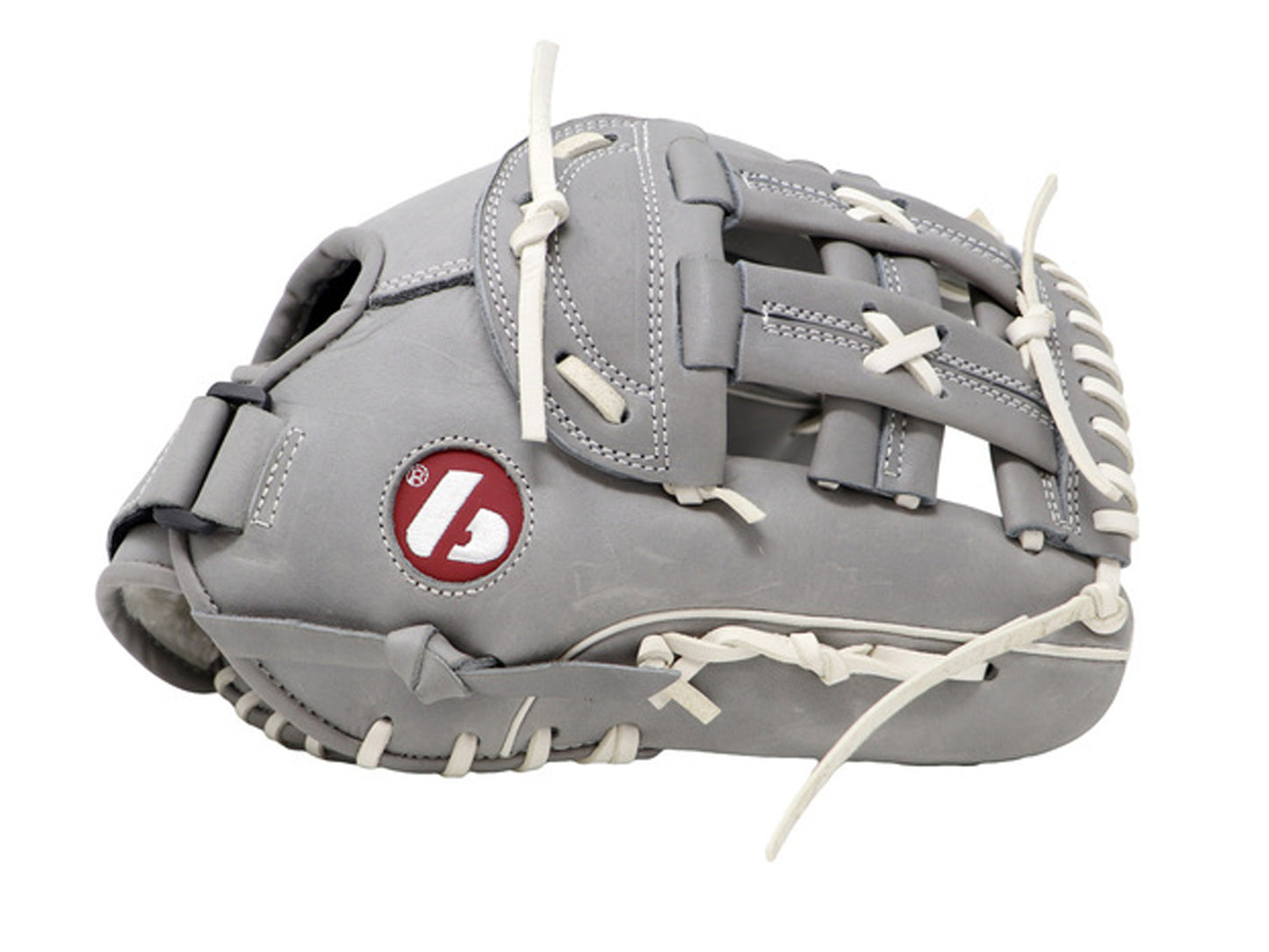 Gant de baseball professionnel FL-130, cuir pleine fleur, champ extérieur, softball, 13'', gris pâle
