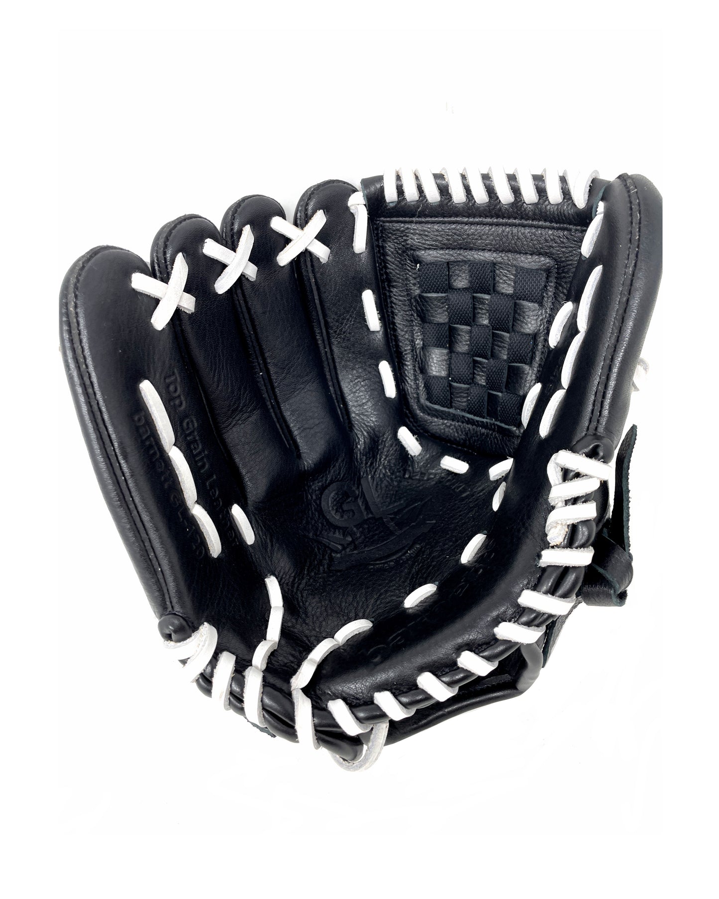 GL-120 Gant de baseball de compétition, cuir véritable, champ extérieur 12 Noir