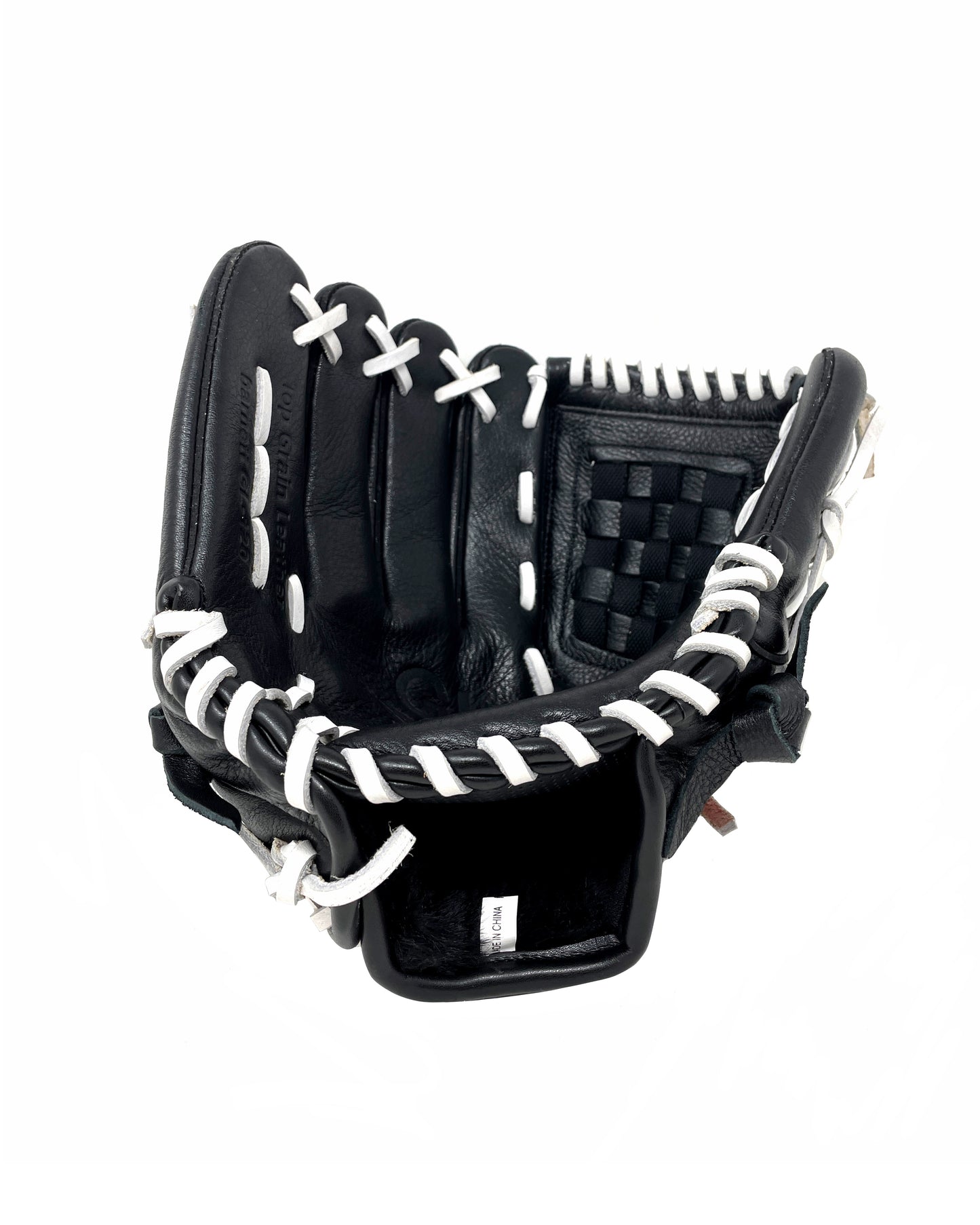 GL-120 Gant de baseball de compétition, cuir véritable, champ extérieur 12 Noir