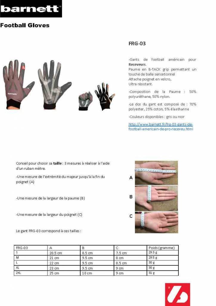 FRG-03 Les meilleurs gants de football receveur, Noir