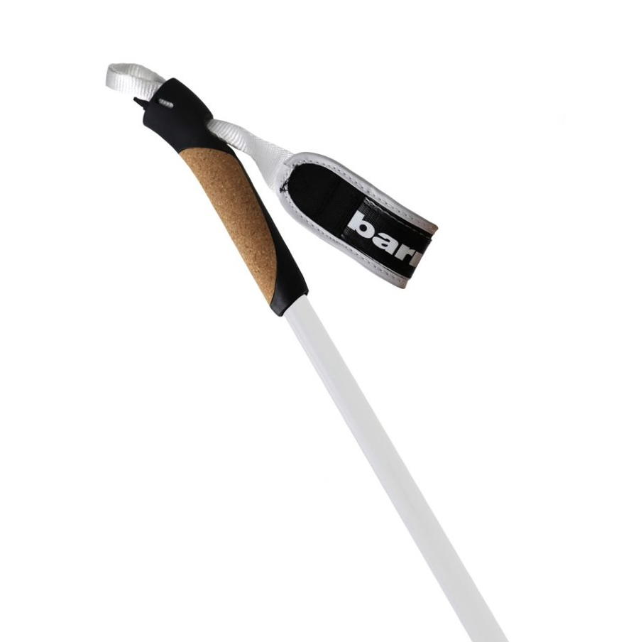 XC-09 Bâtons de ski en carbone pour ski nordique et roller, blanc