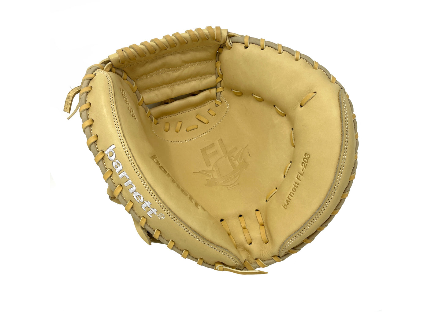 FL-203 Gant de softball, haute qualité, cuir, receveur, Beige