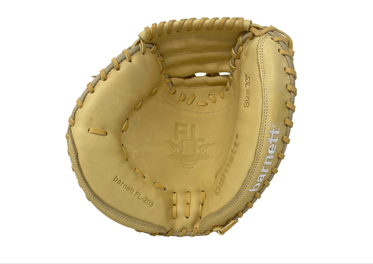 FL-203 Gant de softball, haute qualité, cuir, receveur, Beige