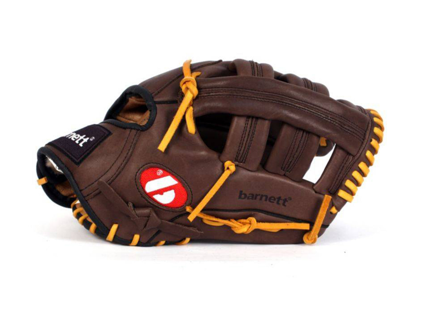 GL-127 Gant de baseball de compétition, cuir véritable, champ extérieur 12,7, marron
