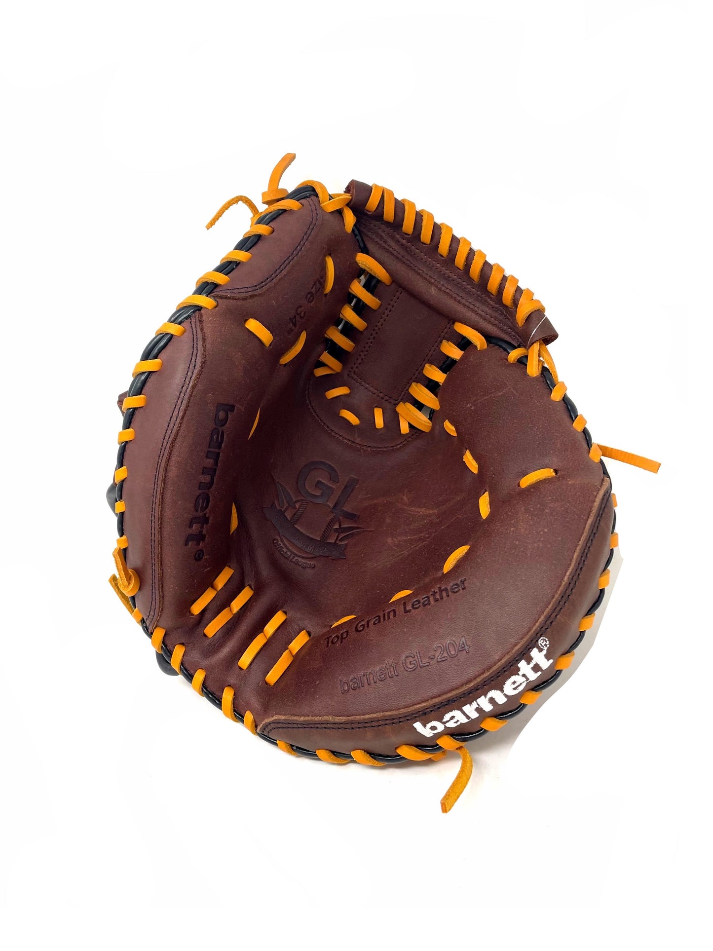 GL-204 Gant de baseball pour receveur adulte marron, cuir, 34
