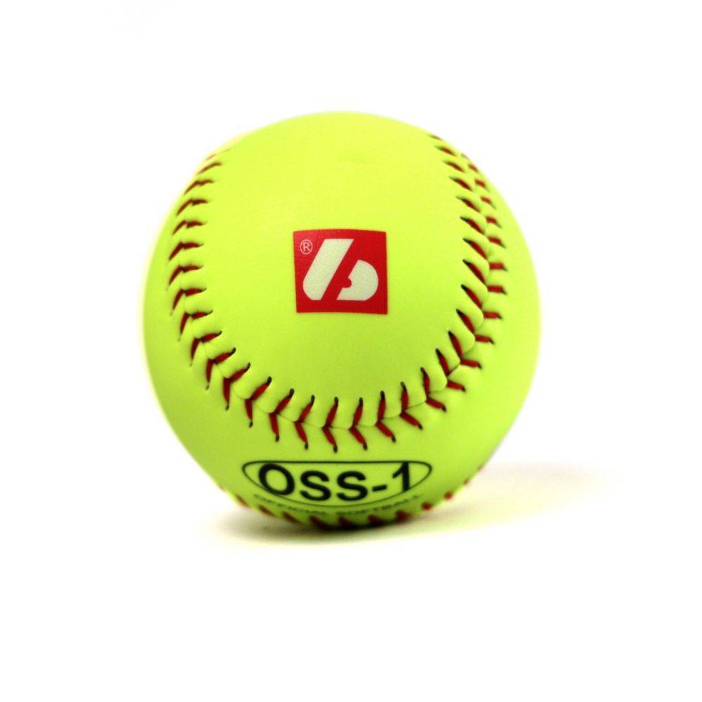 OSS-1 Balle de softball d'entraînement, taille 12", jaune, 1 douzaine