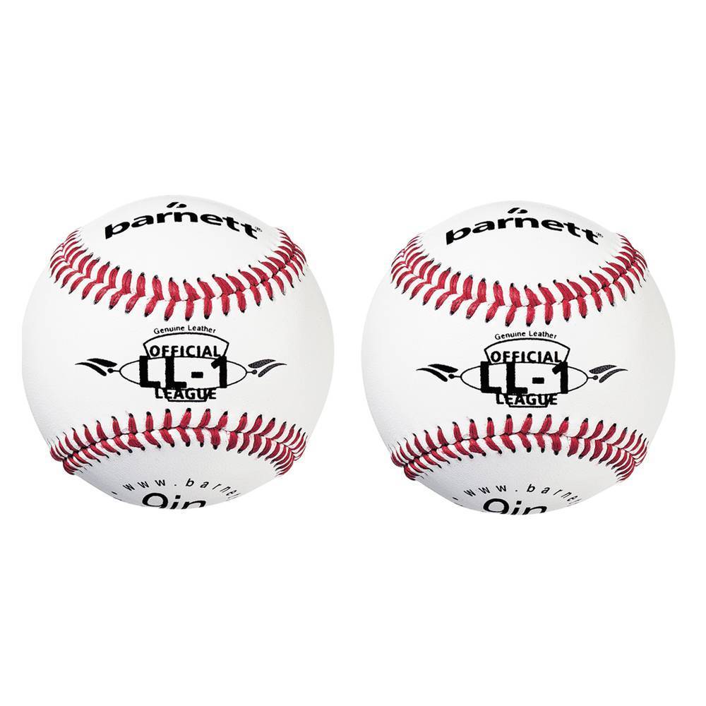 LL-1 Balles de match et d'entraînement, taille 9", blanc, 2 pièces