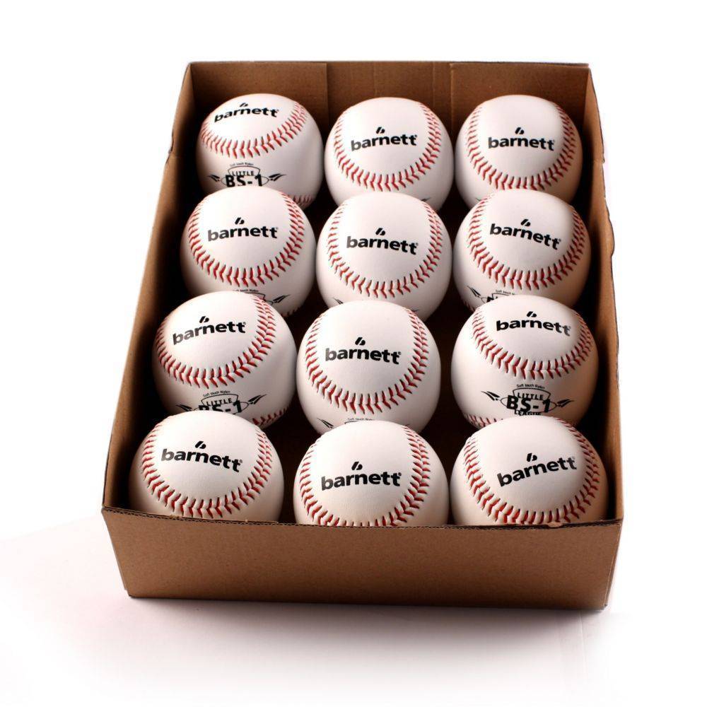 BS-1 Balles de baseball d'entraînement, taille 9", blanc, 1 douzaine