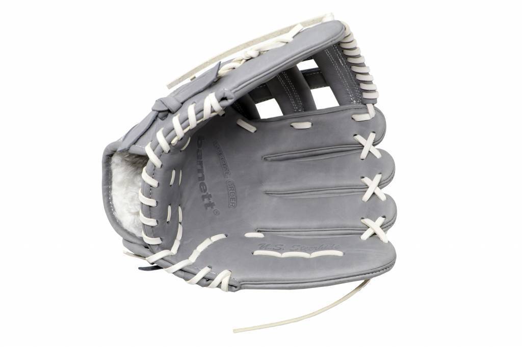 FL-117 gant de baseball et de softball de haute qualité, cuir, champ intérieur / balle rapide 11,7, gris clair
