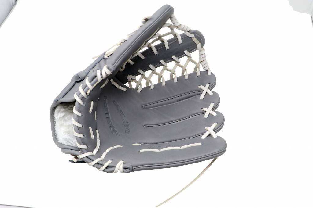 FL-127 gant de baseball en cuir de haute qualité, champ intérieur / champ extérieur / lanceur, gris clair