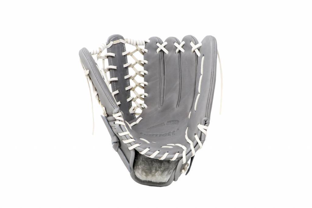 FL-127 gant de baseball en cuir de haute qualité, champ intérieur / champ extérieur / lanceur, gris clair