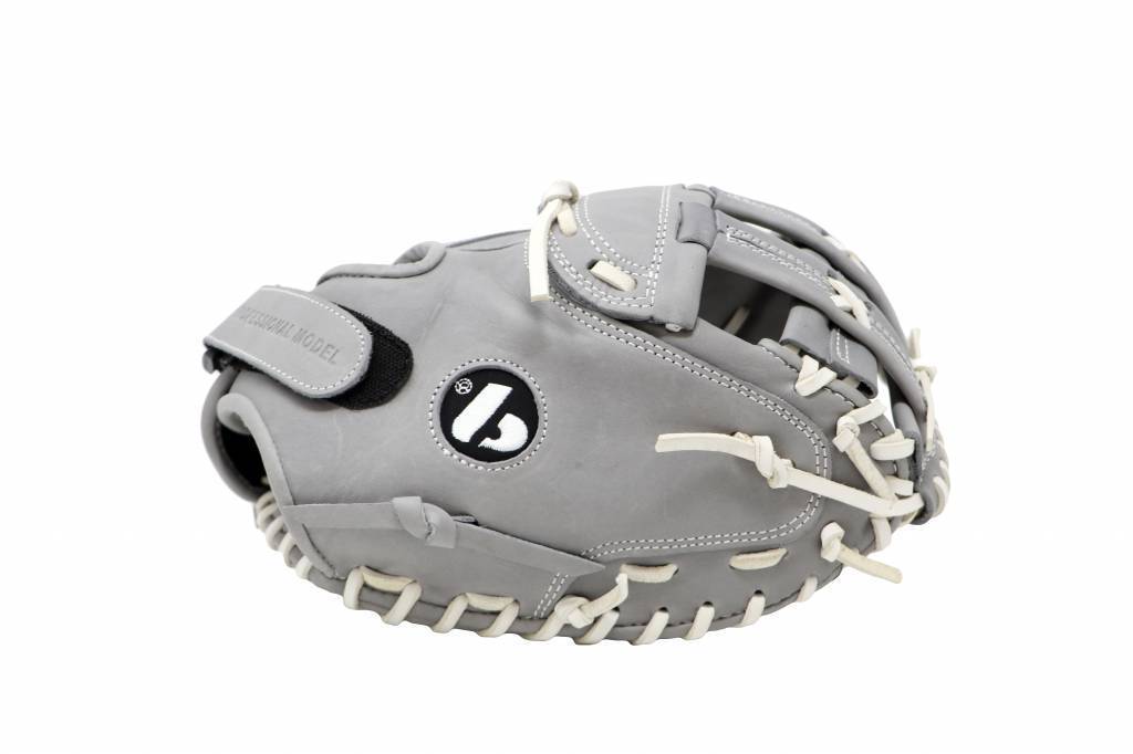 Gant de baseball FL-201, haute qualité, cuir, receveur, gris clair