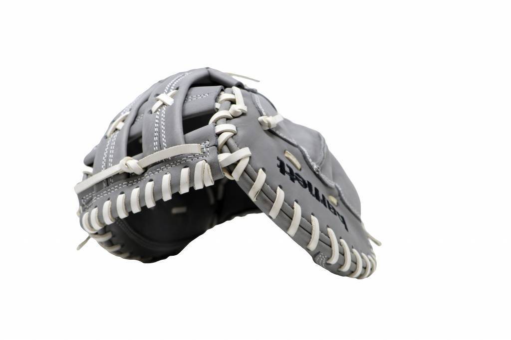 Gant de baseball FL-201, haute qualité, cuir, receveur, gris clair