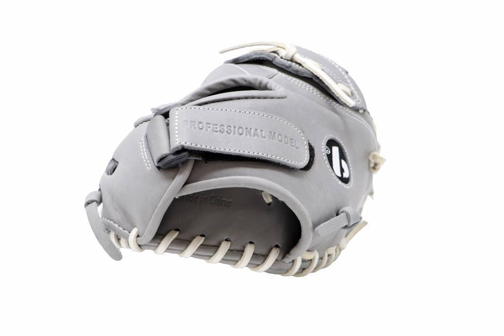 Gant de baseball FL-201, haute qualité, cuir, receveur, gris clair