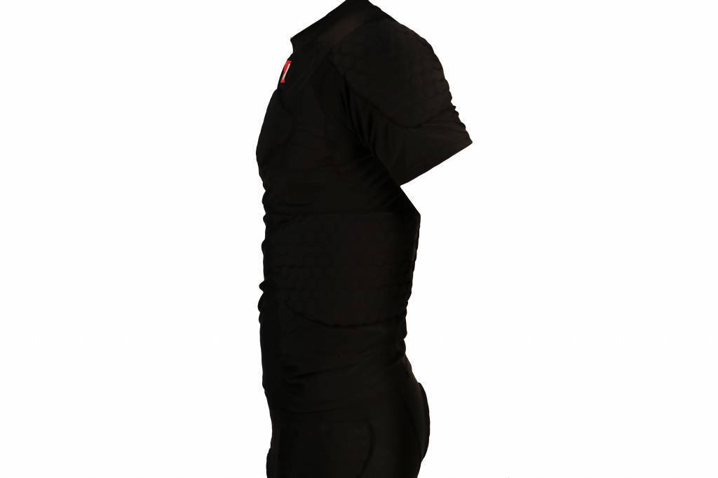 T-shirt de compression FS-09 à manches courtes, 4 pièces intégrées, pour football américain
