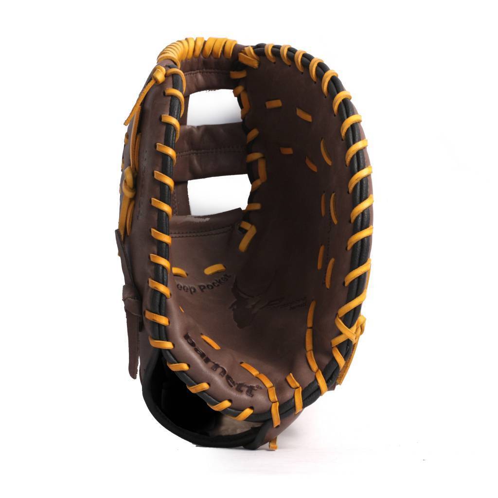GL-301 Gant de baseball de première base de compétition, cuir véritable, taille 31, brun