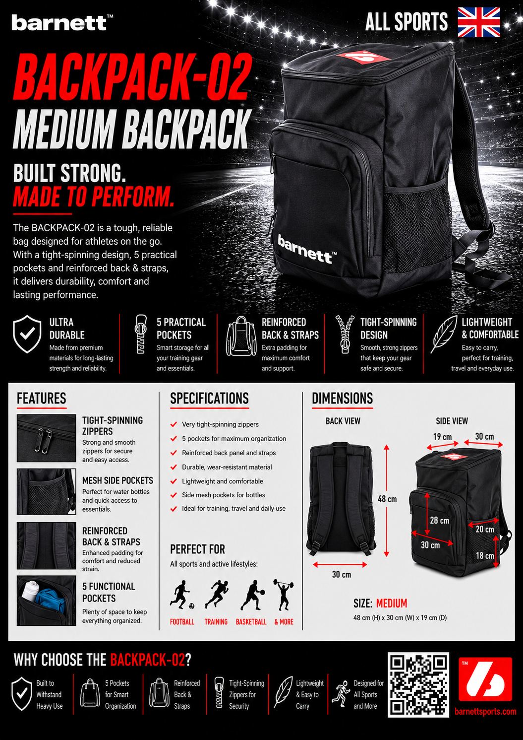BACKPACK-02 Sac à dos, moyen