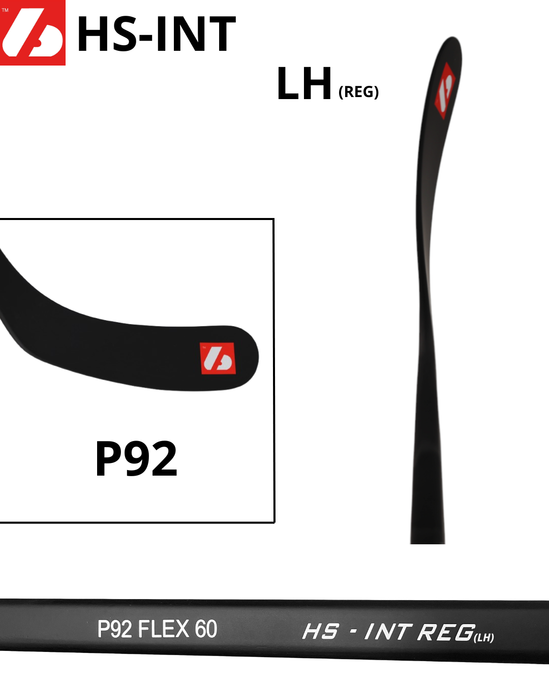 Bâton de hockey en carbone HS-INT