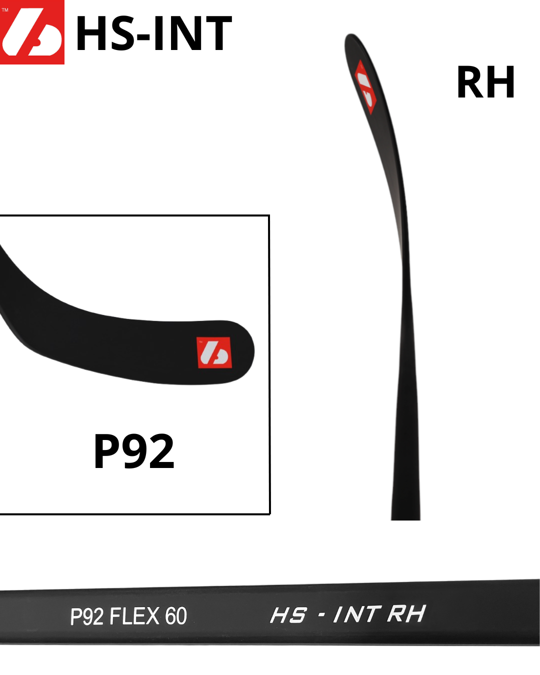 Bâton de hockey en carbone HS-INT