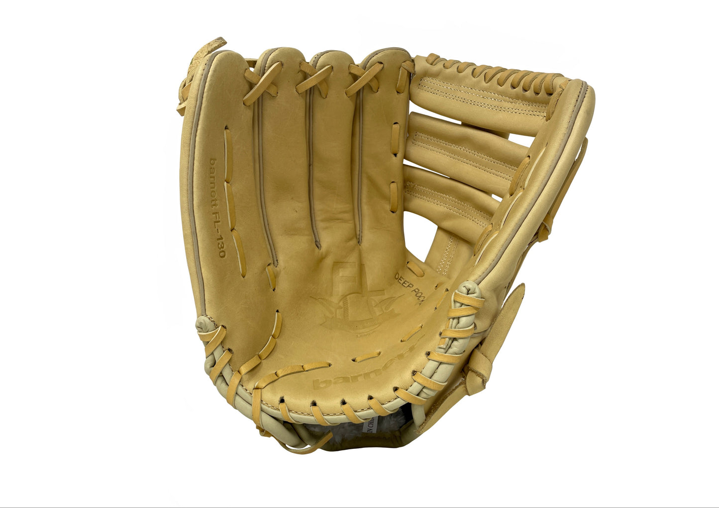 FL-130 Gant de baseball professionnel, cuir pleine fleur, champ extérieur, softball, 13'', Beige