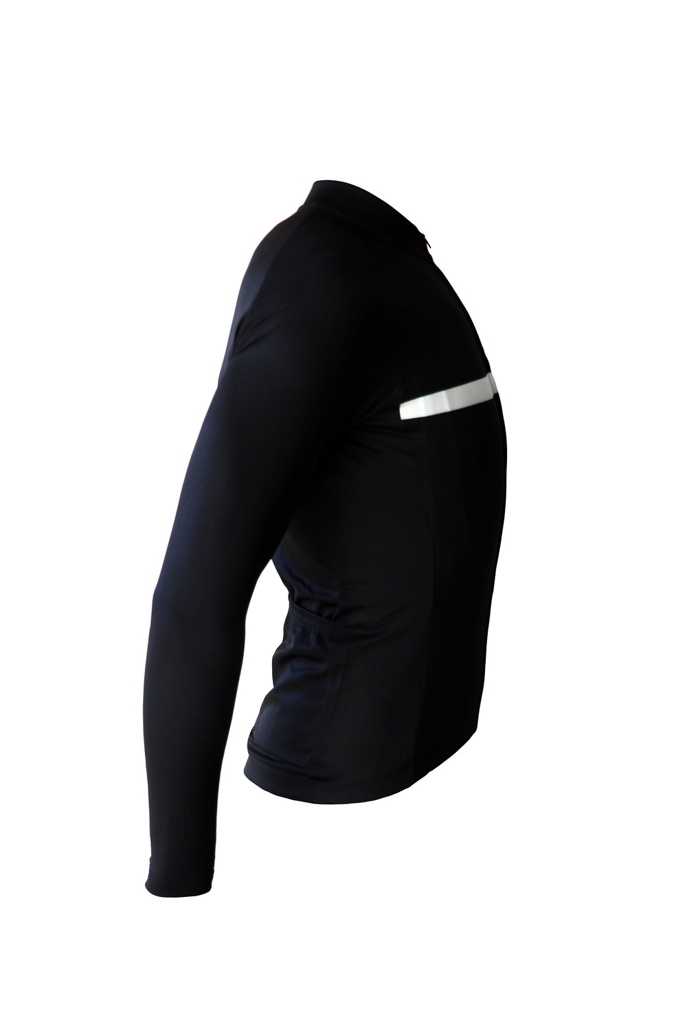 Vélo textile - Maillot manches longues, noir&amp;blanc