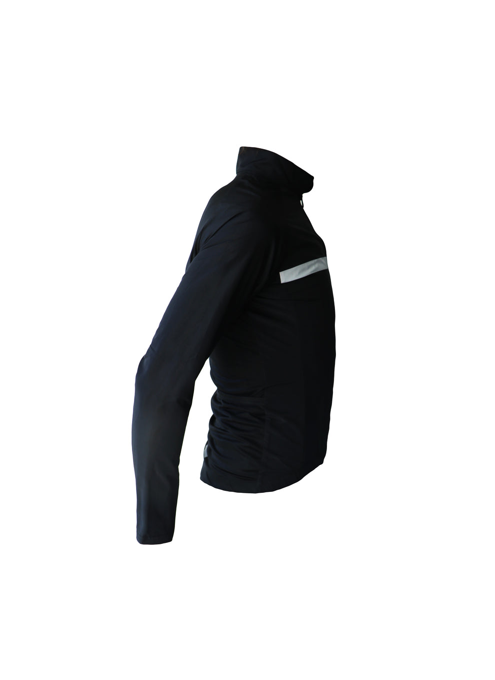 Vélo textile - veste manches longues, coupe vent noir et blanc