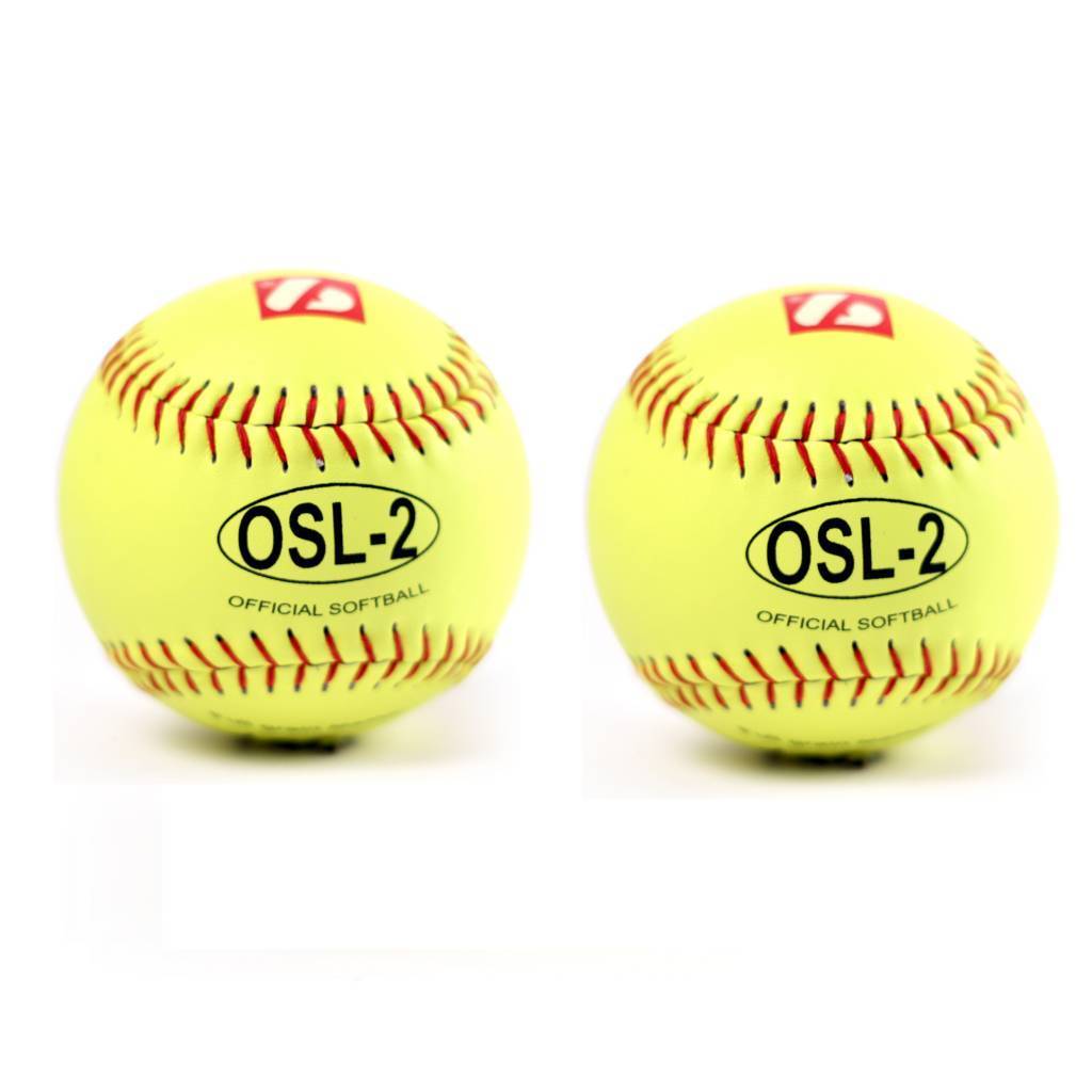 Balle de compétition OSL-2, taille 12", jaune, 2 pièces