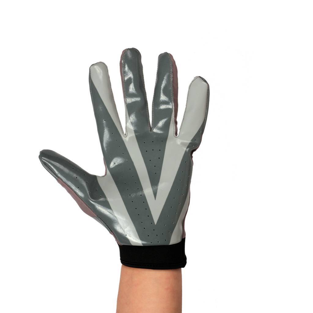 FRG-03 Les meilleurs gants de football receveur, RE,DB,RB, gris