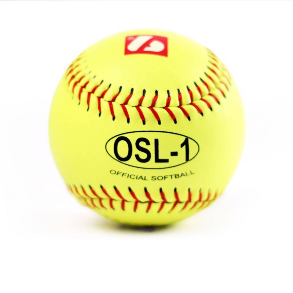 OSL-1 Softball haute compétition, taille 12", jaune, 1 douzaine