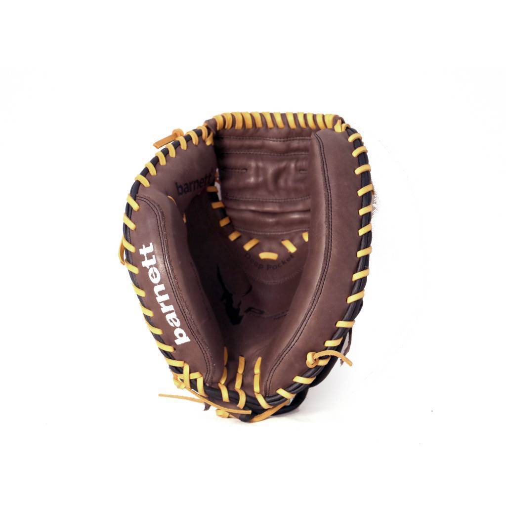 GL-202 Gant de baseball de receveur de compétition, cuir véritable, adulte 32, brun