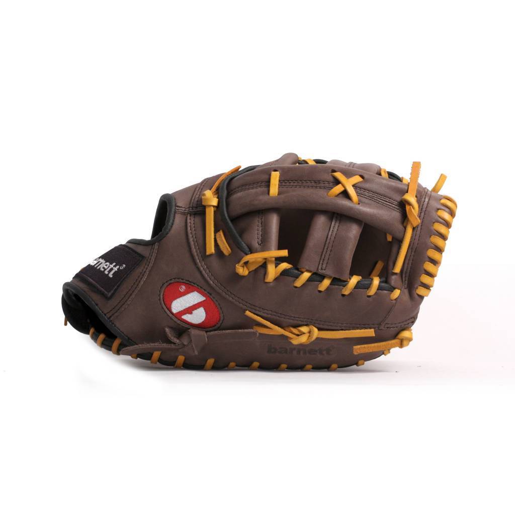GL-301 Gant de baseball de première base de compétition, cuir véritable, taille 31, brun